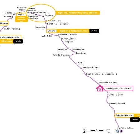 Happy Place - 15 Min Paris & 30 Min Disneyland - Subways - Facilities - Free Parking - Secured 매종알포르트 외부 사진